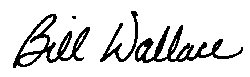 Signature of Bill Wallace